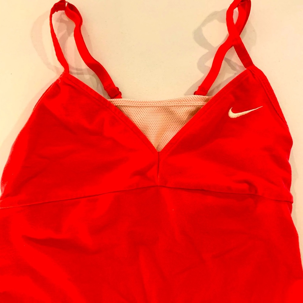 Nike pink racer back tank